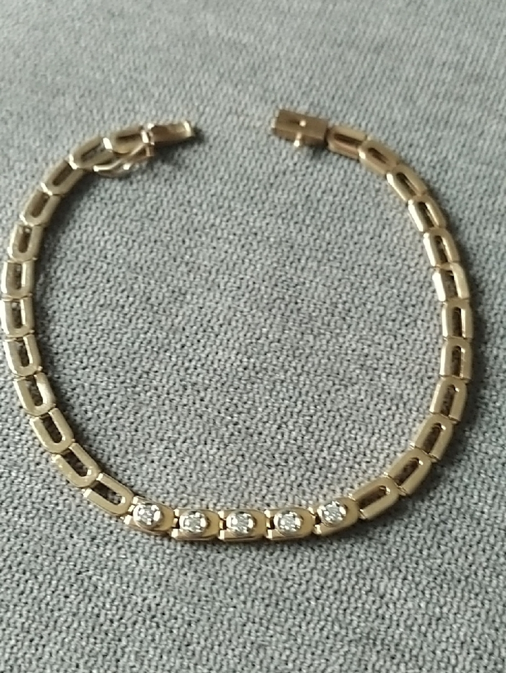 Gold And Diamond Bracelet